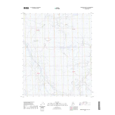 2023 Map of Demarcation Point D-4 SW, 2023 Print