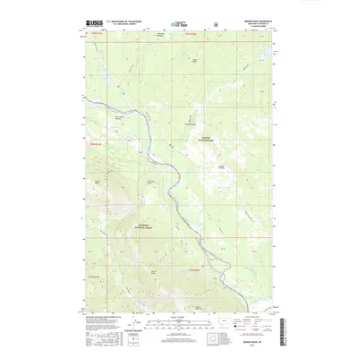 2017 Map of Demers Ridge, 2017 Print