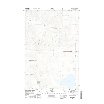 2014 Map of Demicks Lake, 2014 Print