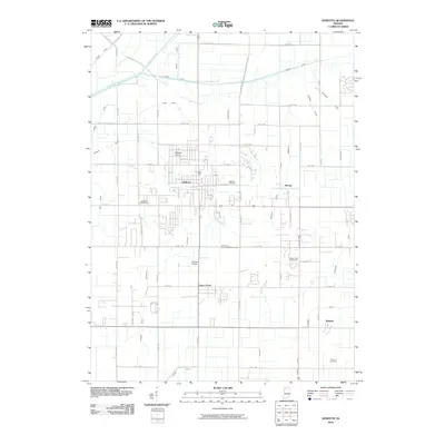 2010 Map of DeMotte, 2010 Print