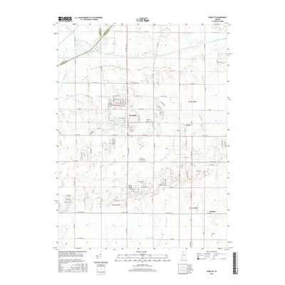 2016 Map of DeMotte, 2016 Print