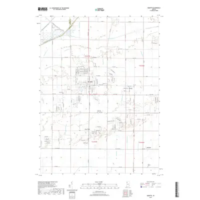 2019 Map of DeMotte, 2019 Print
