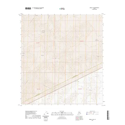 2023 Map of Denali A-2 SW, 2023 Print