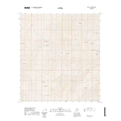 2023 Map of Denali A-3 SE, 2023 Print