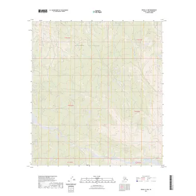 2023 Map of Denali A-4 NW, 2023 Print