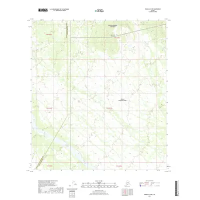 2017 Map of Denali A-5 NW, 2017 Print