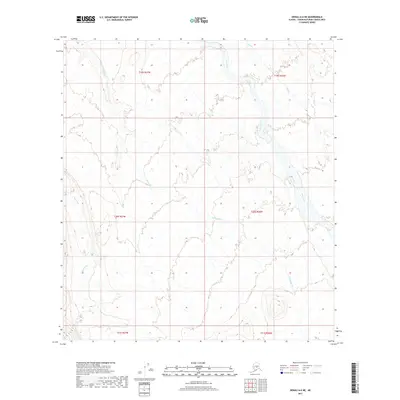 2017 Map of Denali A-6 NE, 2017 Print