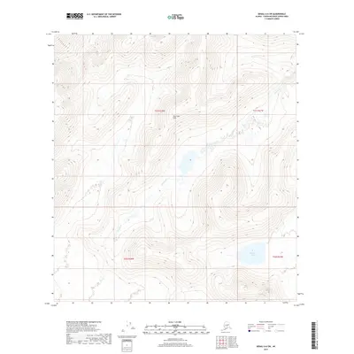 2017 Map of Denali A-6 SW, 2017 Print