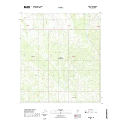 2017 Map of Denali B-4 NE, 2017 Print