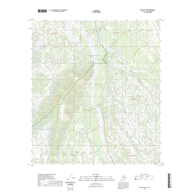 2023 Map of Denali B-4 NW, 2023 Print