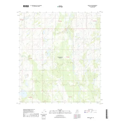 2017 Map of Denali B-5 NW, 2017 Print