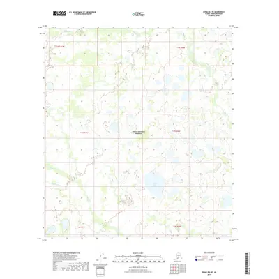 2017 Map of Denali B-6 NE, 2017 Print