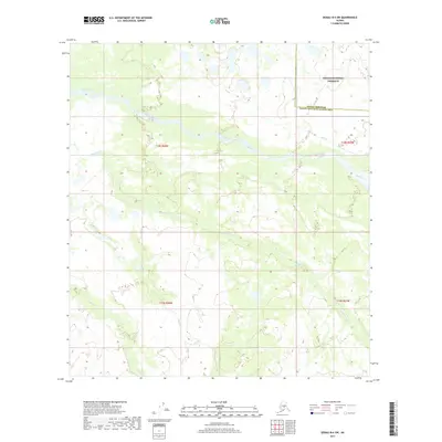 2017 Map of Denali B-6 SW, 2017 Print