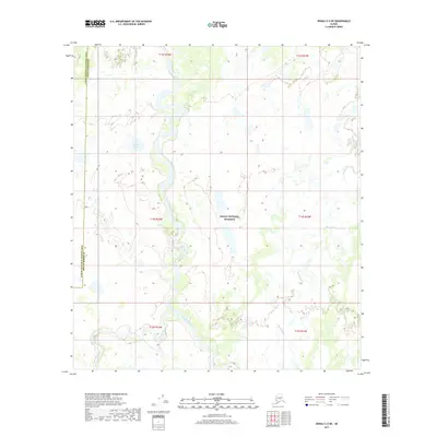 2017 Map of Denali C-5 NE, 2017 Print