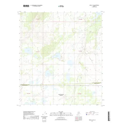 2017 Map of Denali C-6 NE, 2017 Print
