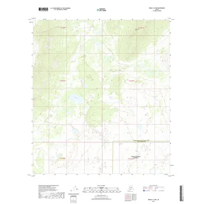 2017 Map of Denali C-6 NW, 2017 Print