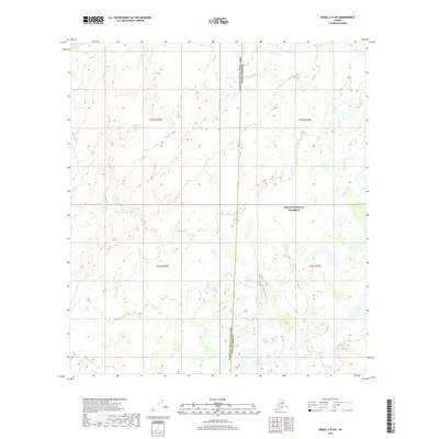 2017 Map of Denali C-6 SW, 2017 Print