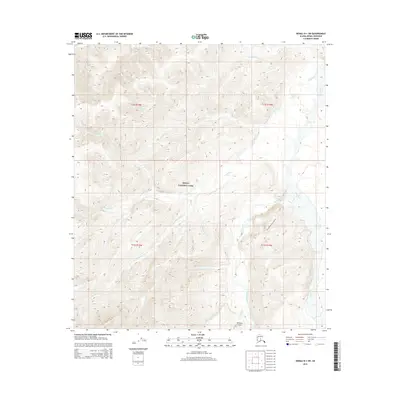 2015 Map of Denali D-1 SW, 2015 Print