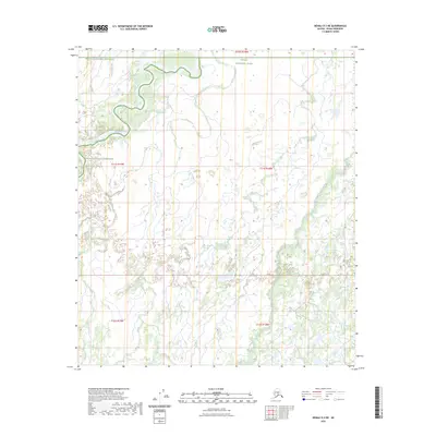 2023 Map of Denali D-3 NE, 2023 Print