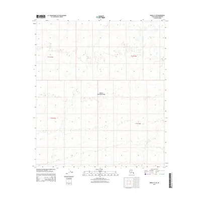 2015 Map of Denali D-3 SE, 2015 Print
