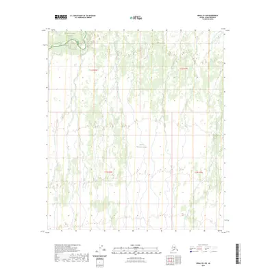2023 Map of Denali D-3 SW, 2023 Print