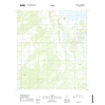 2017 Map of Denali D-5 SW, 2017 Print