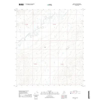 2017 Map of Denali D-6 SW, 2017 Print