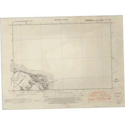 1948 Map of Denbighshire I.SW & SE, 1953 Print