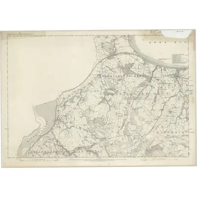 1875 Map of Denbighshire III, 1879 Print