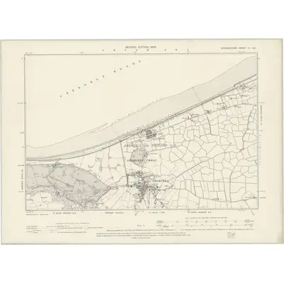 1898 Map of Denbighshire IV.NE, 1900 Print