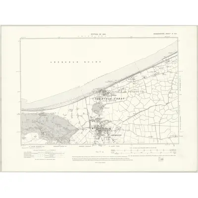 1911 Map of Denbighshire IV.NE, 1914 Print