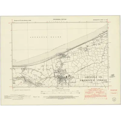 1949 Map of Denbighshire IV.NE, 1953 Print