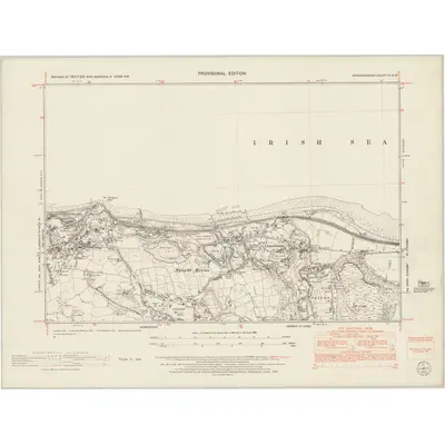 1948 Map of Denbighshire IV.NW, 1953 Print