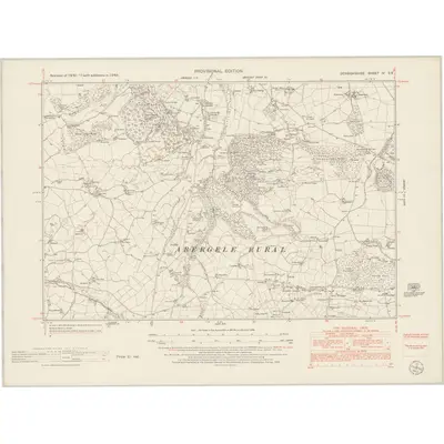 1949 Map of Denbighshire IV.SE, 1953 Print