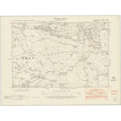 1948 Map of Denbighshire IV.SW, 1953 Print