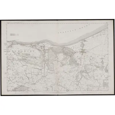 1872 Map of Denbighshire IV, 1880 Print