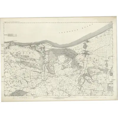 1872 Map of Denbighshire IV, 1880 Print