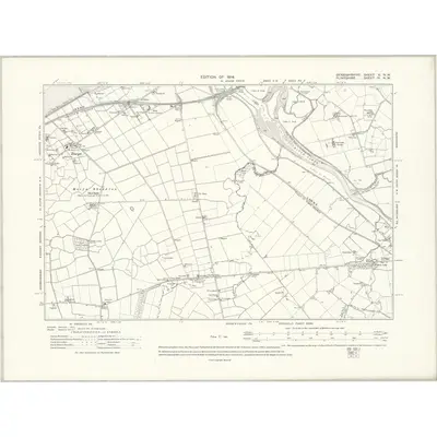 1911 Map of Denbighshire V.NW, 1914 Print