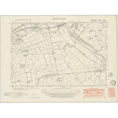 1938 Map of Denbighshire V.NW, 1949 Print