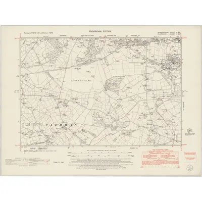 1949 Map of Denbighshire VA.SE, 1953 Print