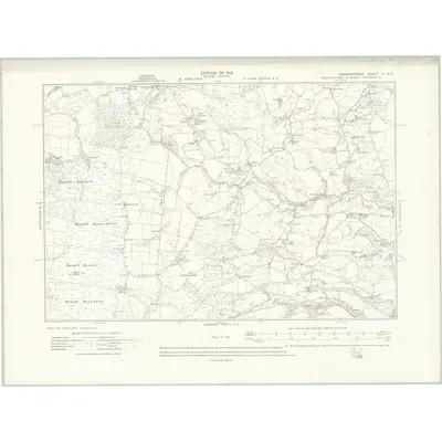 1910 Map of Denbighshire VI.SE, 1915 Print