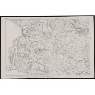 1875 Map of Denbighshire VI, 1880 Print
