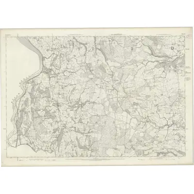 1875 Map of Denbighshire VI, 1880 Print