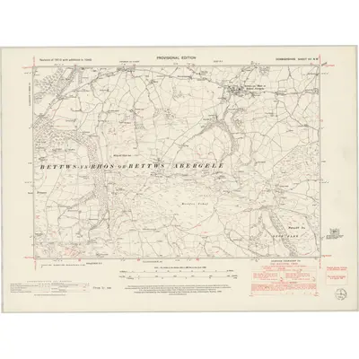 1949 Map of Denbighshire VII.NW, 1953 Print