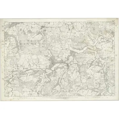 1875 Map of Denbighshire VII, 1880 Print