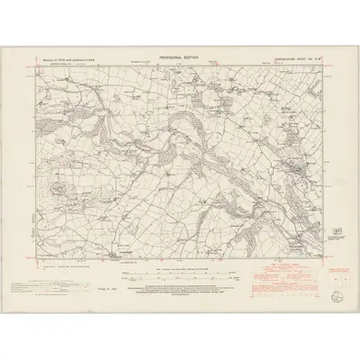 1949 Map of Denbighshire VIII.NW, 1953 Print