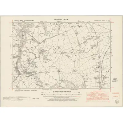 1949 Map of Denbighshire VIII.SE, 1953 Print
