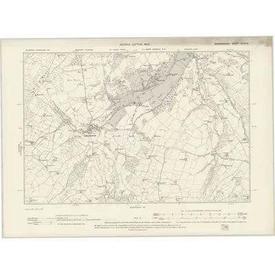 1899 Map of Denbighshire XII.NE, 1900 Print