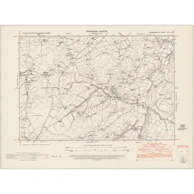 1949 Map of Denbighshire XIII.SW, 1953 Print