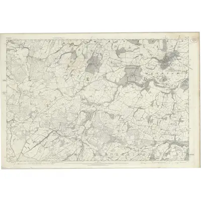 1874 Map of Denbighshire XIII, 1879 Print